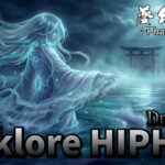 Japanese Folklore Hip-Hop, folklore hiphop artwork, anime girl yokai visual, Phantom Tone Drowncall cover